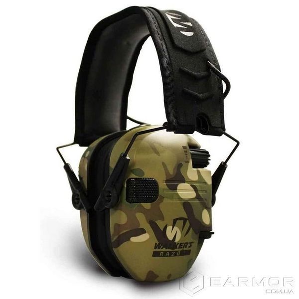 Навушники Активні Walker's Razor Slim Multicam Green камуфляж (Оригінал)
