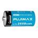 2 Акумулятора Pujimax CR123A (CR123, 16340) 2550mWh з роз'ємом TYPE-C + кабель