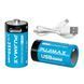 2 Акумулятора Pujimax CR123A (CR123, 16340) 2550mWh з роз'ємом TYPE-C + кабель