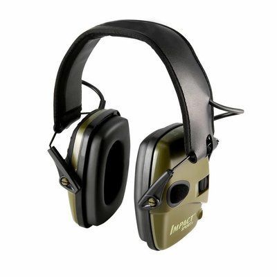 Активные наушники для военных, охоты Howard Impact Sport Олива R-01526 (Оригинал)