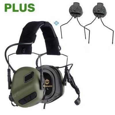 Активные наушники с гарнитурой Earmor M32 PLUS + крепление на шлем Earmor M11