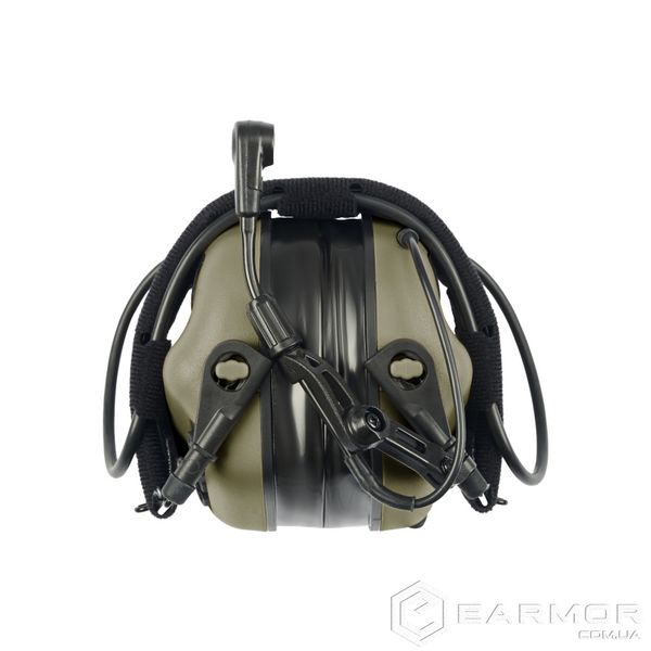 Навушники для стрільби Earmor M32 PLUS + кріплення Чебурашки Earmor M16 на шолом