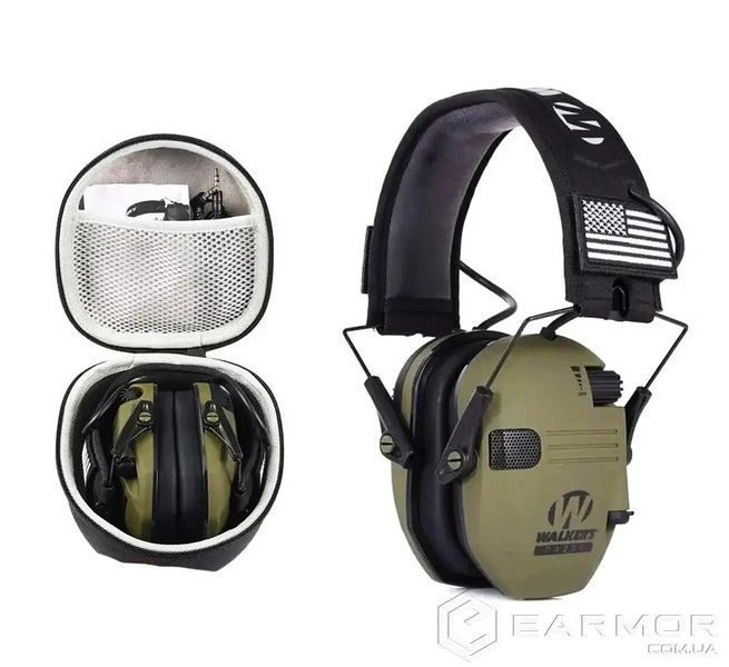 Жорсткий футляр чохол кейс Yhkema для активних навушників Walker's Razor Slim, Impact Sport, Earmor M31/M31H