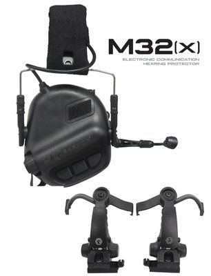 Активные наушники с гарнитурой Earmor M32X Black (2 крепления)