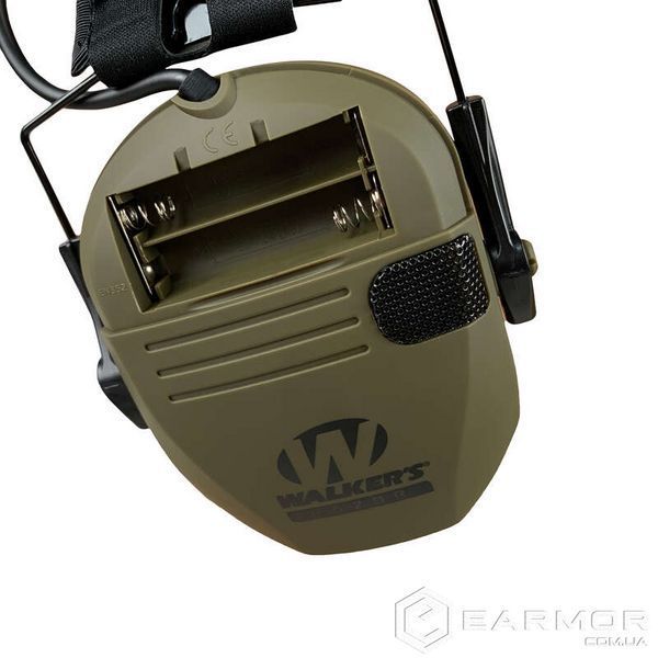 Наушники Активные Walker's Razor Slim Patriot + крепление на каску с планкой Пикатинни
