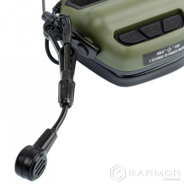 Активні навушники з гарнітурою Earmor M32 Mark 3 MilPro (військова версія)