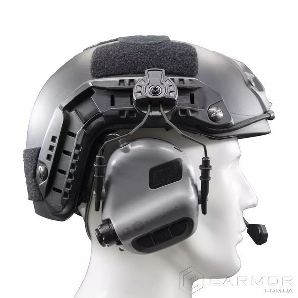 Активні навушники з гарнітурою Earmor M32 PLUS Coyote + кріплення на шолом Earmor M11