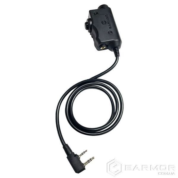 Тангента Кнопка PTT Earmor M51 для раций Kenwood/Baofeng на Earmor M32/M32H, Peltor, Sordin