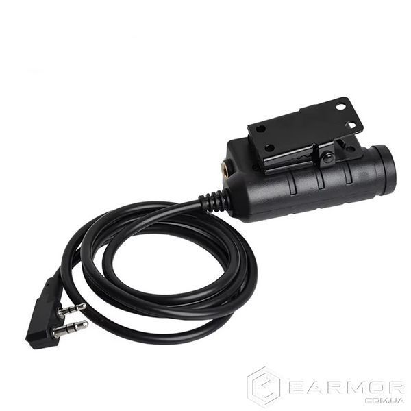 Тангента Кнопка PTT Earmor M51 для раций Kenwood/Baofeng на Earmor M32/M32H, Peltor, Sordin
