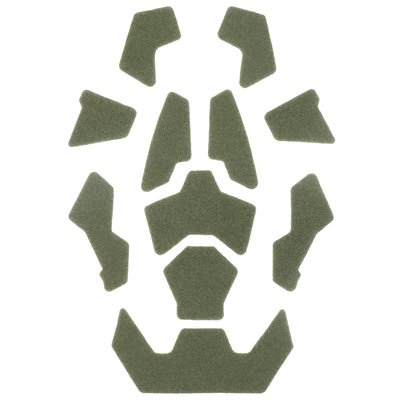 Панелі Velcro липучки для шолома (11 шт), Green