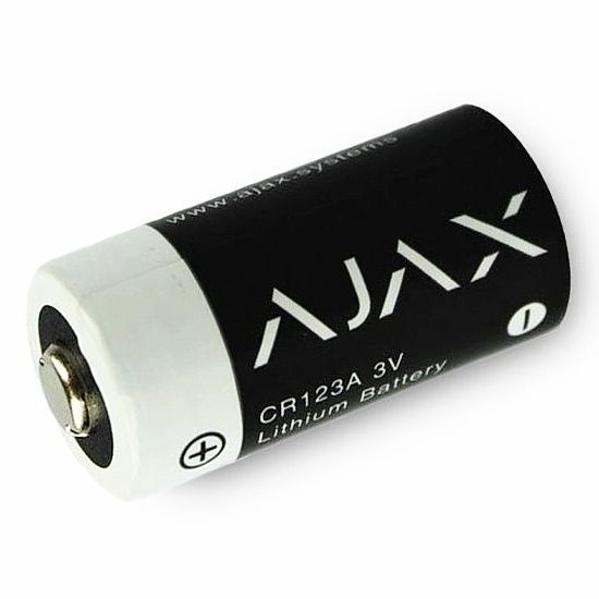 Батарейка AJAX CR123A Аякс (3V 1600mAh Lithium) - Для охоронних систем, датчиків і сигналізацій