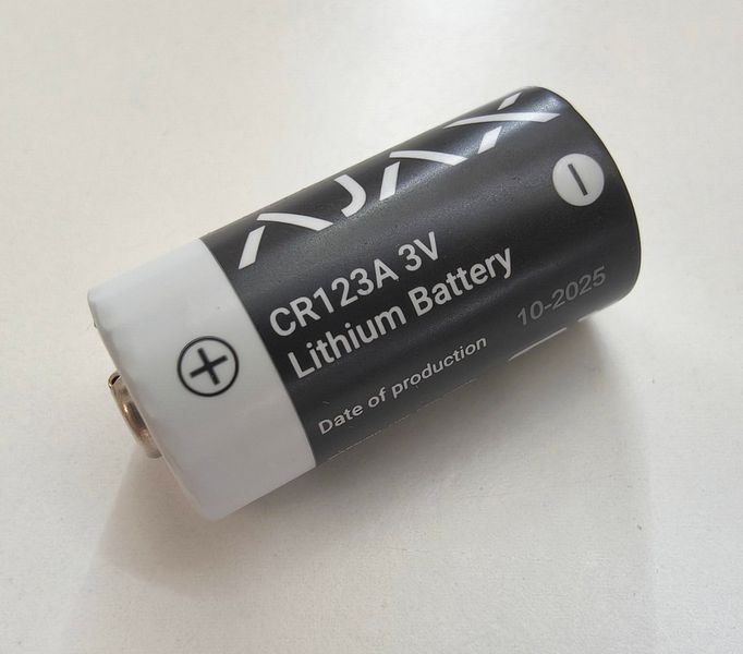 Батарейка AJAX CR123A Аякс (3V 1600mAh Lithium) - Для охоронних систем, датчиків і сигналізацій