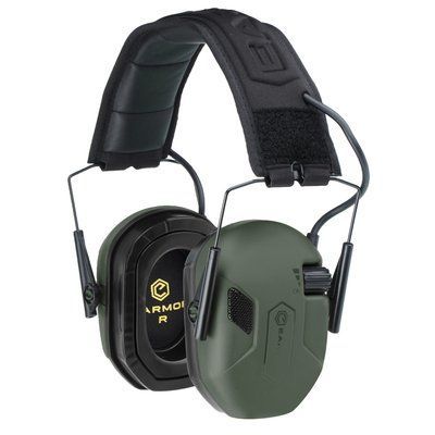Активні тактичні навушники для стрільби Earmor M300A Олива