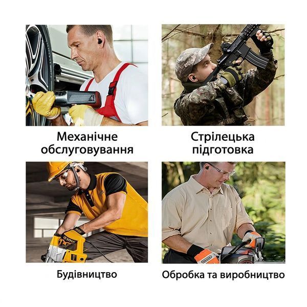 Активні Беруші з Блютуз Yhkema PRO Earbuds Койот навушники для стрільби