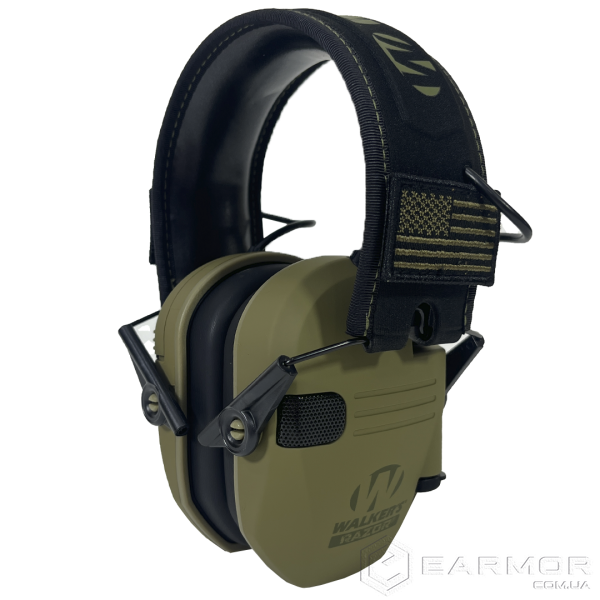 УЦЕНКА! Навушники Walker's Razor Slim Patriot Original Green (ПОВРЕЖДЕНА УПАКОВКА)