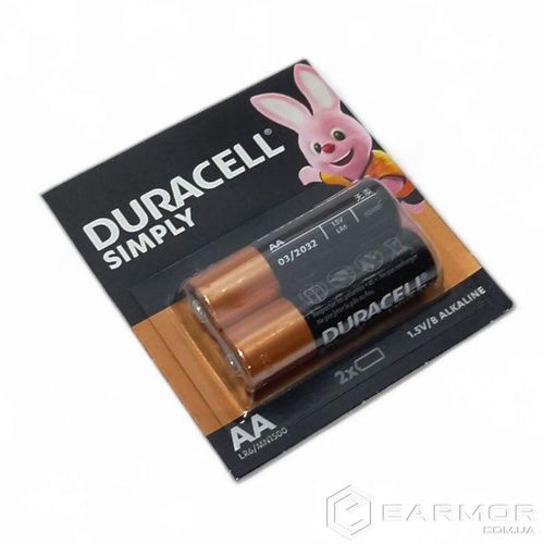 Батарейки пальчиковые Duracell AA (2 шт.)