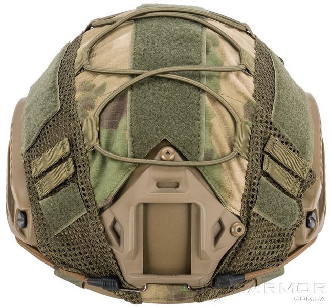 Чехол кавер на шлем каску типа FAST, Elastic Cord Green (FG)