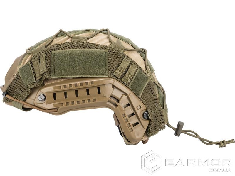 Чехол кавер на шлем каску типа FAST, Elastic Cord Green (FG)