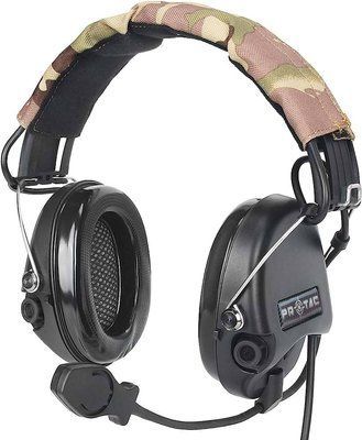Активные Наушники для стрельбы с микрофоном PROTAC VII Military (Sordin Style) BK