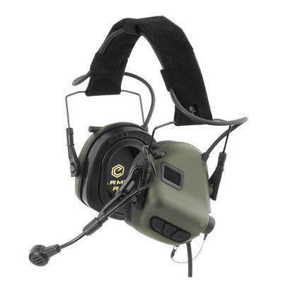 Наушники Активные с гарнитурой Earmor M32 MilPro Mark4 Green (военная версия)