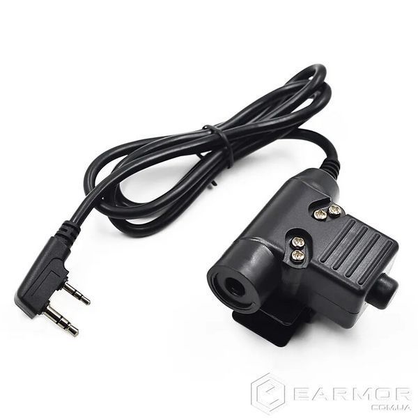 Активные наушники Howard Impact Sport + Микрофон к рации + кнопка PTT для Kenwood/Baofeng