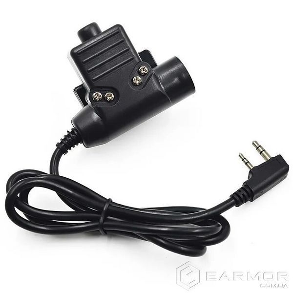 Активные наушники Howard Impact Sport + Микрофон к рации + кнопка PTT для Kenwood/Baofeng