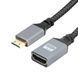 Кабель переходник 4К 60Hz Mini-HDMI - HDMI (M/F), 20 см (Прямой)