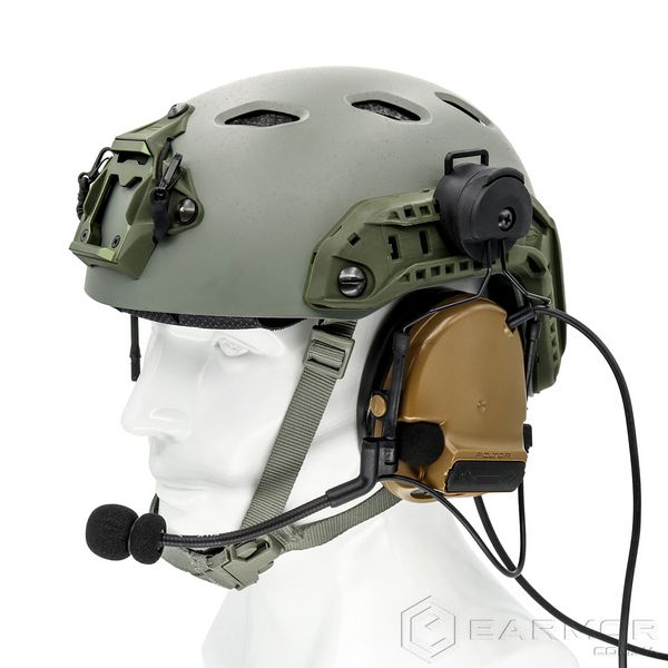 Крепление на шлем каску для активных наушников 3M Peltor, Earmor M31/32
