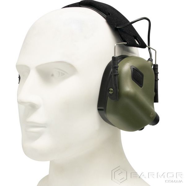 Навушники активні для стрільби тактичні Earmor M31 Green
