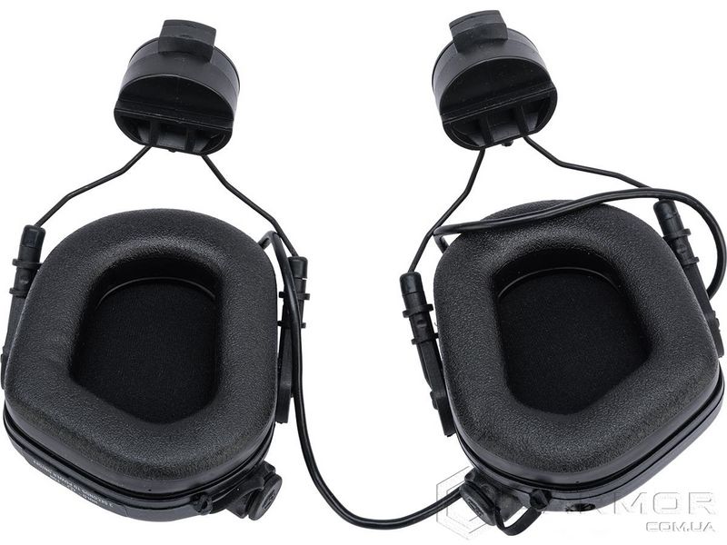Навушники Активні для стрільби Earmor M31H Black з кріпленням на шолом каску TOR-D, FAST, ACH MICH (рейки ARC)