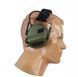 Наушники Активные на шлем каску Earmor M31H PLUS Green + оголовье