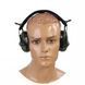 Наушники Активные на шлем каску Earmor M31H PLUS Green + оголовье