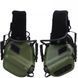 Наушники Активные на шлем каску Earmor M31H PLUS Green + оголовье