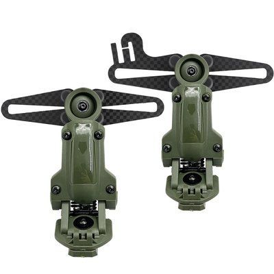Крепление для наушников Peltor Comtac II/III/XPI, Sordin, RangeGuard по типу AXL Чебурашки, Green