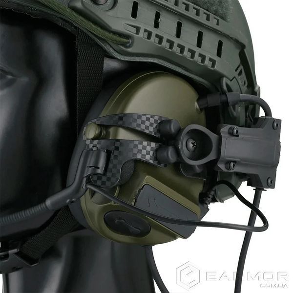 Кріплення для навушників Peltor Comtac II/III/XPI, Sordin, RangeGuard по типу AXL Чебурашки, Green