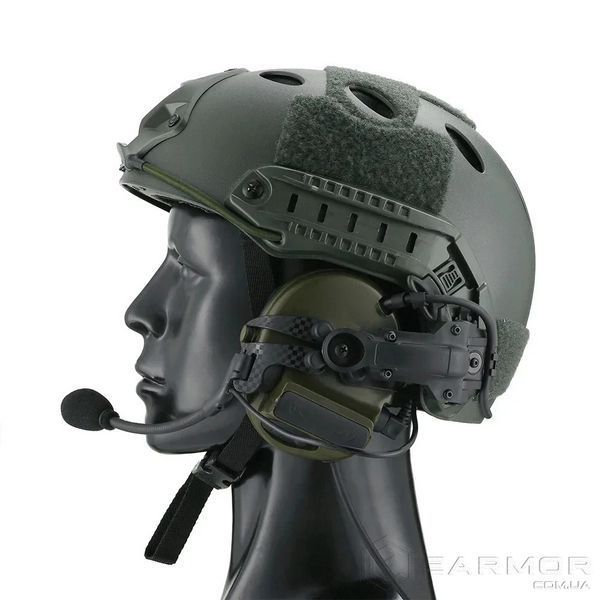 Кріплення для навушників Peltor Comtac II/III/XPI, Sordin, RangeGuard по типу AXL Чебурашки, Green