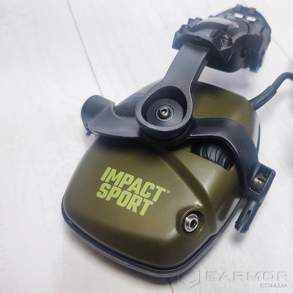 Адаптер кріплення на шолом для навушників Impact Sport, Wаlker`s, Earmor, Peltor - Койот (Чебурашки)
