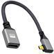 Кабель перехідник Micro HDMI Male - HDMI Female 4К 60Hz, 20 см (Right)