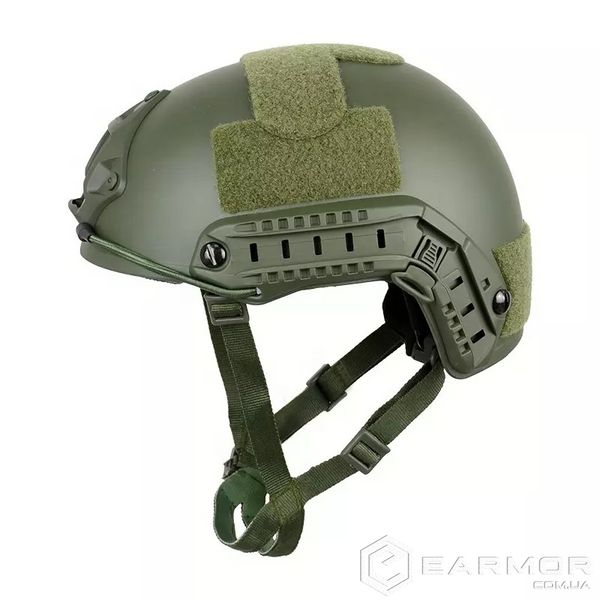Боковые направляющие рельсы ARC на шлем, каску FAST, TOR-D (Фаст, ТОР-Д), Green