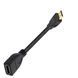 Кабель перехідник Mini HDMI - HDMI (M/F) 1080P Full HD, 16 см (Прямий)