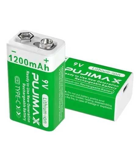Купити Акумуляторні батареї Крона 6F22 з USB TYPE-C 9V Pujimax Li