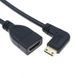 Кабель кутовий адаптер Mini HDMI - HDMI (M/F) Full HD, 16 см (Right)