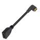 Кабель кутовий адаптер Mini HDMI - HDMI (M/F) Full HD, 16 см (Right)