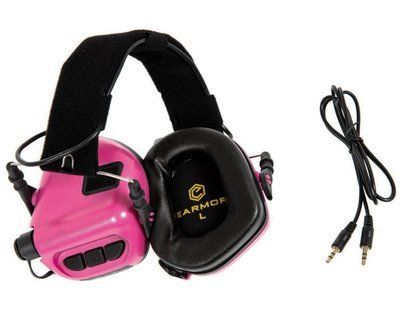 Активные стрелковые наушники для девушек Earmor M31 Розовый