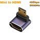 Перехідник адаптер Mini HDMI - HDMI (M/F) LED HDMI 2.1 8К 48Gbps (C8K-05)