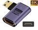 Перехідник адаптер Mini HDMI Male - HDMI Female LED 8К HDMI 2.1 (C8K-03)