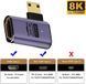 Перехідник адаптер Mini HDMI Male - HDMI Female LED 8К HDMI 2.1 (C8K-03)