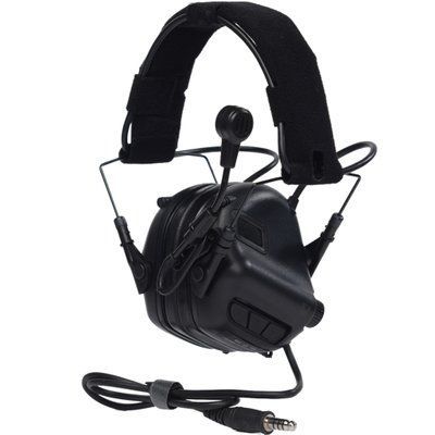 Наушники активные для военных Earmor M32X Mark 3 MilPro Black (2 вида креплений)