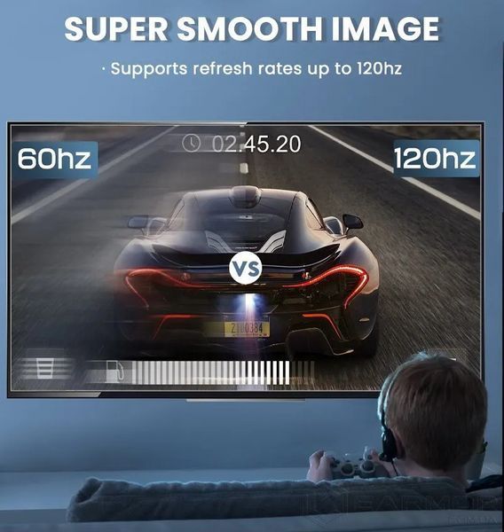 Кабель Alitek 1м HDMI - HDMI (v2.1, 48Gbps, 8K/4K, 60Hz) Aluminum Neylon cord
