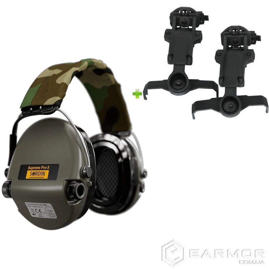 Купити Навушники активні MSA Sordin Supreme Pro X + кріплення на